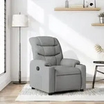 Relaxsessel Hellgrau Stoff - Vidaxl