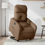 Relaxsessel Mit Aufstehhilfe Braun Stoff Vidaxl371380