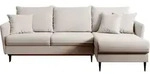 Selsey Volio Ecksofa Mit Schlaffunktion, Veloursbezug In Beige, Schwarzen