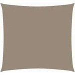 Vidaxl Sunshade Sail Oxford Fabric Square 6x6 M Taupe