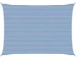 Vidaxl Sunshade Sail Blue And White 5 X 8 M Hdpe