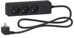 Odace 3-fach-steckdosen-verl&auml;ngerungskabel Mit Stecker, 1,5 M, Anthrazit, St9331b