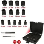 Ks Tools 1/4+1/2 Spiral-profil-kraft-stecknuss-satz, 15-tlg