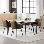 Woltu Esszimmerst&uuml;hle 4er Set, K&uuml;chenstuhl Ergonomische, Loungesessel...
