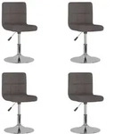 Esszimmerst&uuml;hle 4 Stk. Drehbar Taupe Stoff Vidaxl
