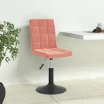 Esszimmerst&uuml;hle 6 Stk. Drehbar Rosa Samt Vidaxl