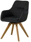 Drehstuhl Wildeiche 56x60x87 Schwarz Tacoma 11