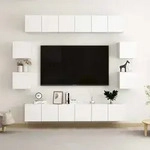 10-tlg. Tv-schrank-set Wei&szlig; Holzwerkstoff Vidaxl