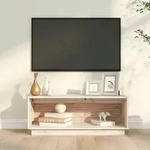 Vidaxl Tv-schrank 90x35x35 Cm Massivholz Kiefer