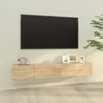 Vidaxl - Tv-wandschr&auml;nke 2 Stk. Sonoma-eiche 100x30x30 Cm Holzwerkstoff
