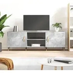Vidaxl - Tv-schrank Betongrau 150x30x50 Cm Holzwerkstoff