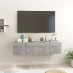 Vidaxl - Tv-h&auml;ngeschr&auml;nke 2 Stk. Betongrau 60x30x30 Cm