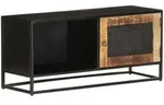 Tv-schrank 90x30x40 Cm Raues Mangoholz - Vidaxl
