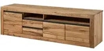 Massivmoebel24 - Tv-board Wild-/ Zerreiche 185x45x55 Eiche Natur Ge&ouml;lt Montreux 130