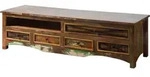 Tv-board Altholz 180x55x50 Mehrfarbig Lackiert Nature Of Spirit 133