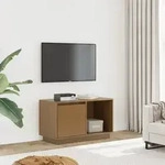 Vidaxl - Tv-schrank Honigbraun 74x35x44 Cm Massivholz Kiefer
