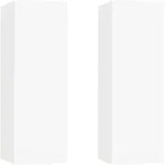 Vidaxl - Tv-schr&auml;nke 2 Stk. Wei&szlig; 30,5x30x90 Cm Holzwerkstoff