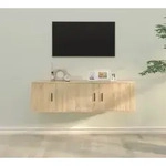Vidaxl - 2-tlg. Tv-schrank-set Sonoma-eiche Holzwerkstoff