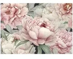 Moderne Fototapete Blumen Pfingstrosen Rosen &ndash; Gro&szlig;format Wandtapete 300x210 Cm