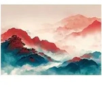 Fototapete Berge Landschaft Natur &ndash; Moderne Gro&szlig;format Wandtapete 150x105 Cm &ndash;
