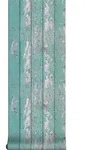 Superfresco Easy - Vliestapete - Holz - Blau/grau/mint - 10m X 52 Cm