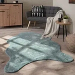 Paco Home - Teppich Wohnzimmer Kurzflor Modernes Kunstfell Fellform Weich...