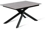 Erweiterbarer Tisch Anthrazit-schwarz 90 Cm X 140-190 Cm H. 76 Cm