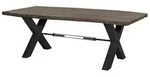 Esstisch Akazie 240x110x76 Grau Lackiert Iron Label 178