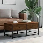 Vidaxl - Couchtisch Braun Eichen-optik 100x51x40 Cm Holzwerkstoff