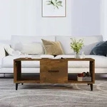 Couchtisch R&auml;uchereiche 102x50x40 Cm Holzwerkstoff Vidaxl