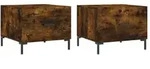 Couchtische 2 Stk. R&auml;uchereiche 50x50x40 Cm Holzwerkstoff - Vidaxl