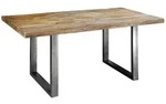Esstisch Mango 160x90x76 Natur Lackiert Railway 108