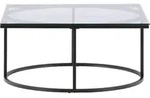 Ebuy24 - Skan&ouml;r Couchtisch 90x90cm Schwarz, Glas.