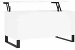Couchtisch Wei&szlig; 90x44,5x45 Cm Holzwerkstoff Vidaxl