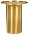 Bizzotto - Moderner Couchtisch 'kalpita' &Oslash; 51 Cm Aus Stahl Mit Messing-finish