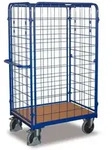 Variofit Paket-vierwandwagen, Hoch, Seitlich Vergittert Ladefl&auml;che 1000x600mm