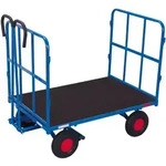 Variofit Handpritschenwagen Mit 2 Rohrgitterw&auml;nden Luftbereifung 940 X 700 Mm