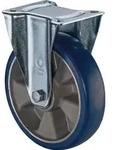 Bs Rollen - Bockrolle D.125mm Trgf.300kg Pu Platte L138xb109mm Farbe Rl.blau