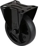 Bs Rollen - Bockrolle D.125mm Trgf.120kg Gum.platte L104xb80mm Farbe Rl.schwarz