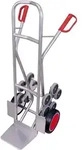 Variofit Aluminium Treppenkarre Mit 2 F&uuml;nfarmigen Radsternen Und...