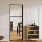 Vidaxl - Innent&uuml;r Esg Glas Und Aluminium 76x201,5 Cm Schwarz