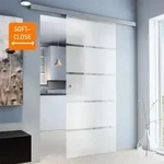Schulte - T&uuml;r Schiebet&uuml;r Glas Blockstreifen 1025 X 2200 Zimmert&uuml;r...