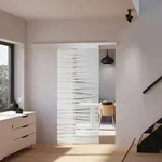 Schiebet&uuml;r Glas T&uuml;r Geschwungen Beidseitiger Softclose 900 X 2035 Mm Zimmert&uuml;r