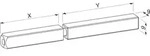 Eco Dr&uuml;ckerstift Geteilt 55/60mm Vierkantstift 9mm Passend Zu En179 & En1125,...