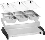 Buffetw&auml;rmer 3x2l Warmhalteplatte Elektrisch Heizplatte W&auml;rmeplatte 400w