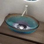 Doporro - Waschbecken Aufsatzwaschbecken Glaswaschbecken Bxtxh: 50,5x35x14,5cm...