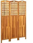 3-teiliger Raumteiler 121x2x170 Cm Akazie Massivholz - Vidaxl
