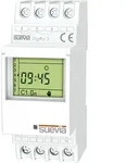 Suevia - Zeitschaltuhr F&uuml;r Hutschiene Digipro 2 2 Wechsler 16 A 250 V/ac