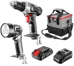 Kit &Eacute;nergie + : Perceuse/visseuse 18v, Torche, Mallette De Transport, Batterie