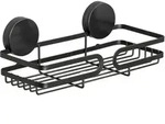 Static-loc&reg; Plus Wandablage Pavia Schwarz, Badezimmer-ablage, Befestigen Ohne